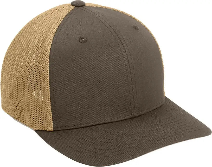 Port Authority C812 Flexfit Mesh Back Cap - Brown Khaki