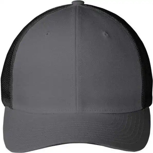 Port Authority C812 Flexfit Mesh Back Cap - Graphite Black - Dark Gray / Adult S/m