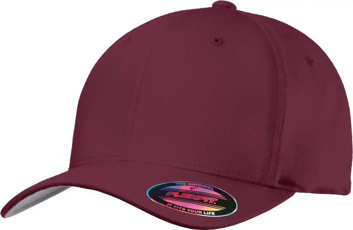 Port Authority C813 Flexfit Cotton Twill Cap - Maroon - 7’’ - 7 3/8’’