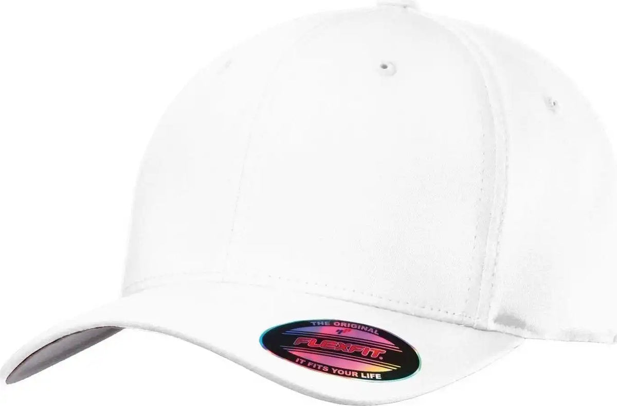 Port Authority C813 Flexfit Cotton Twill Cap - White - 7’’ - 7 3/8’’