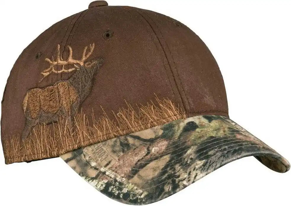 Port Authority C820 Embroidered Camouflage Cap - Mossy Oak Break-up Country Chocolate Elk - Break Up / 7 1/4’’ - 5/8’’