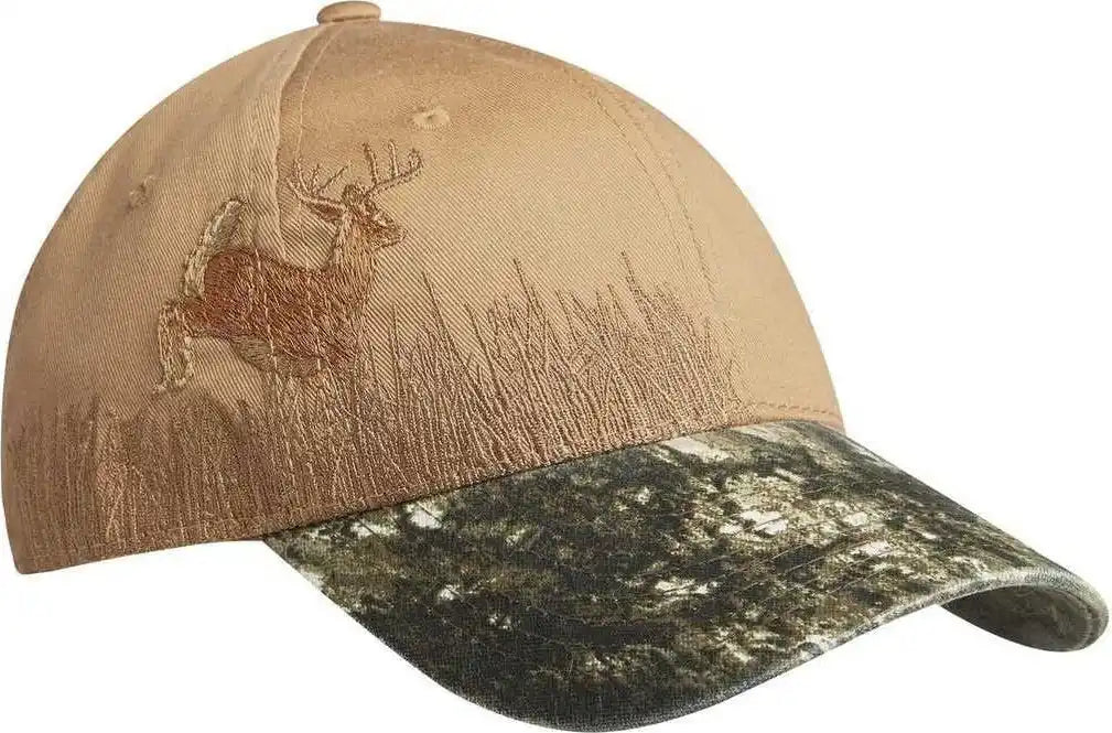 Port Authority C820 Embroidered Camouflage Cap - Mossy Oak New Break-up Tan Deer - Break Up / 7’’ - 7 3/8’’