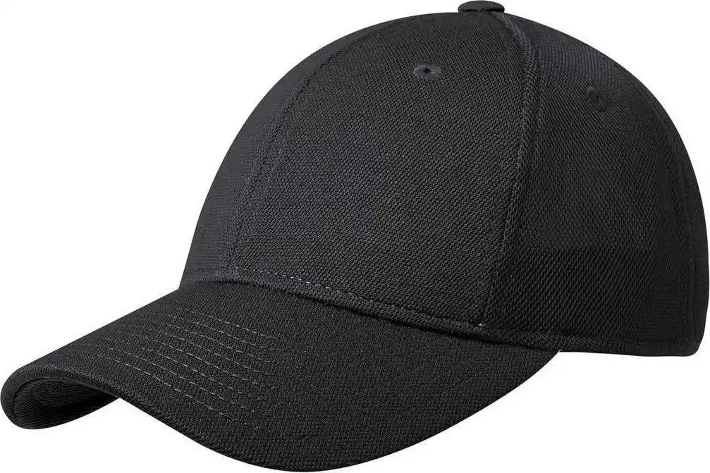 Port Authority C826 Pique Mesh Cap - Black - 7’’ - 7 3/8’’