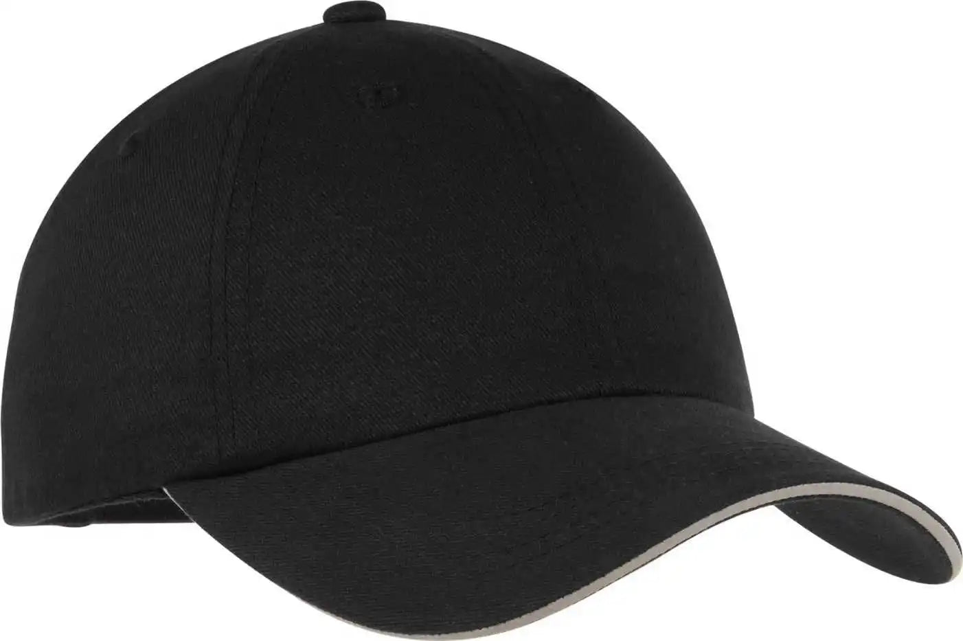 Port Authority C832 Reflective Sandwich Bill Cap - Black - one Size Fits Most