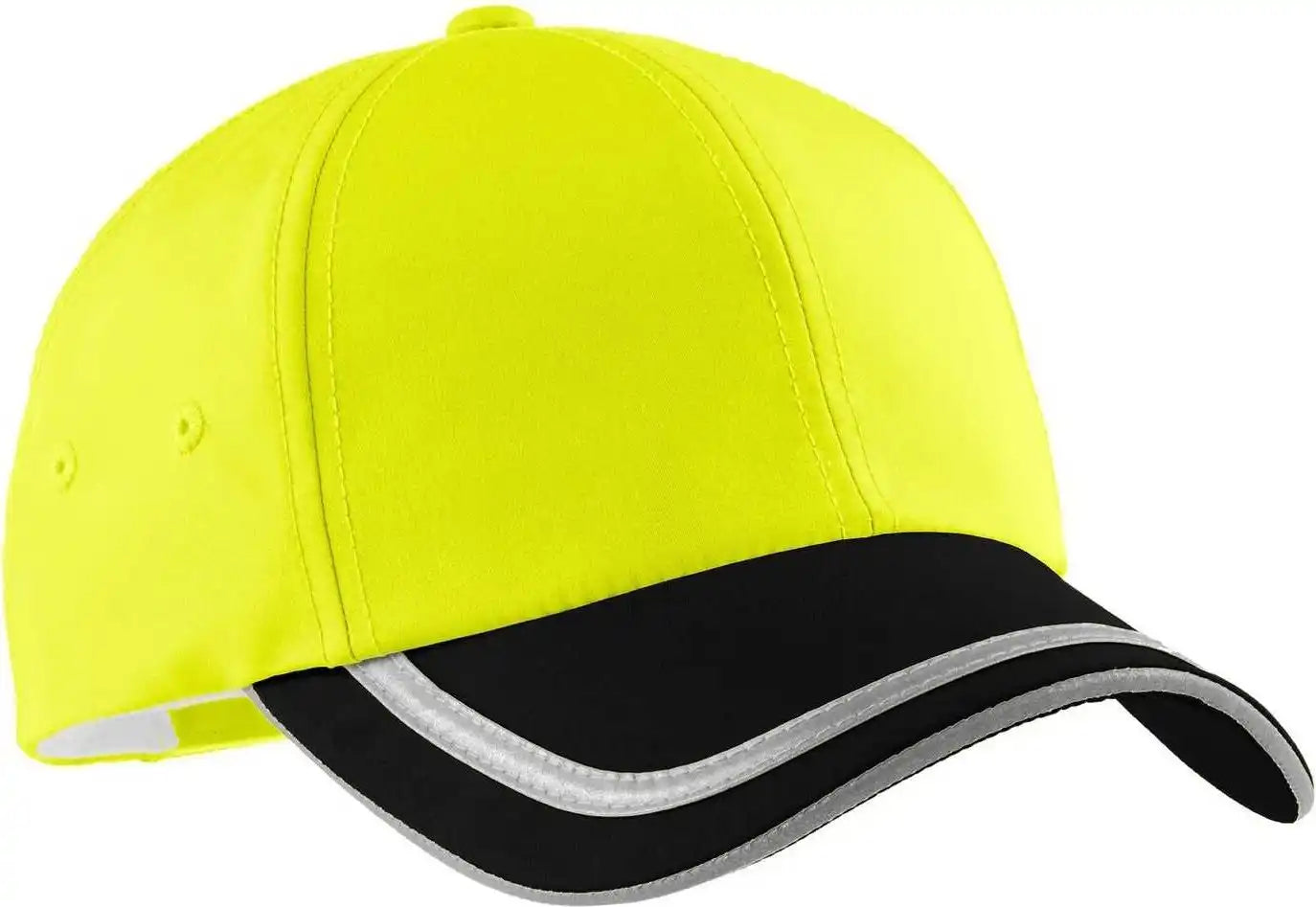 Port Authority C836 Enhanced Visibility Cap - Safety Yellow Black - one Size Fits Most