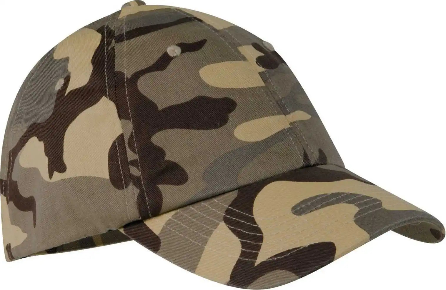 Port Authority C851 Camouflage Cap - Desert Camo - Sand / one Size Fits Most