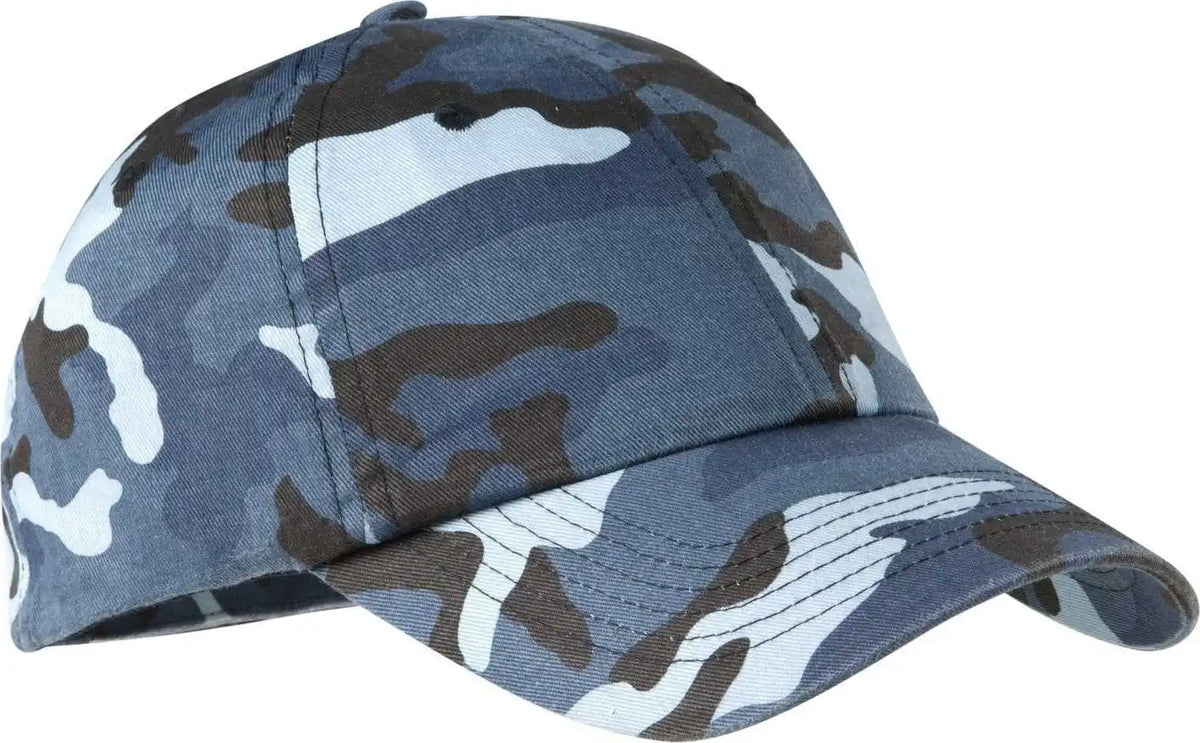 Port Authority C851 Camouflage Cap Navy Camo / one Size Fits Most