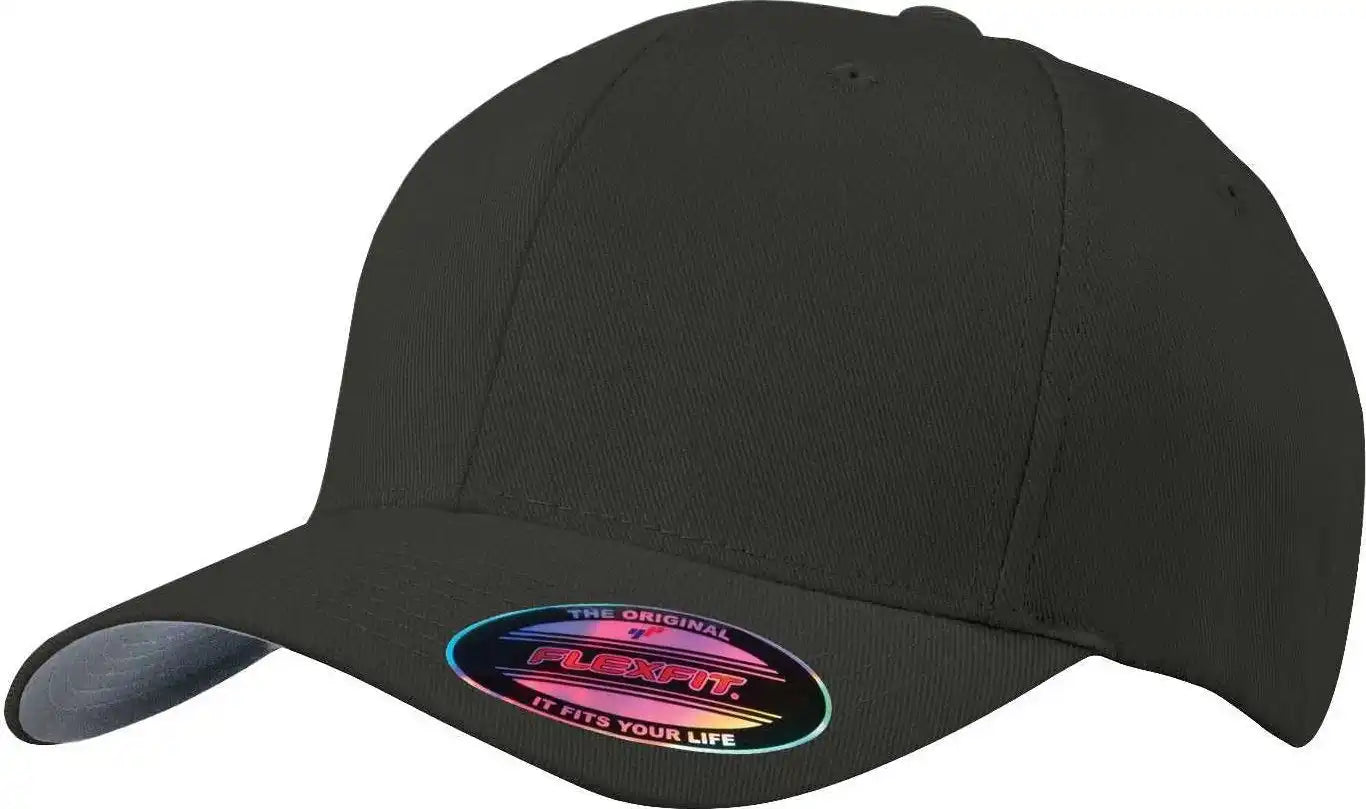 Port Authority C865 Flexfit Cap - Black - 7’’ - 7 3/8’’