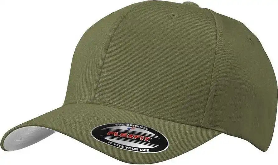 Port Authority C865 Flexfit Cap - Olive Drab Green - 7’’ - 7 3/8’’