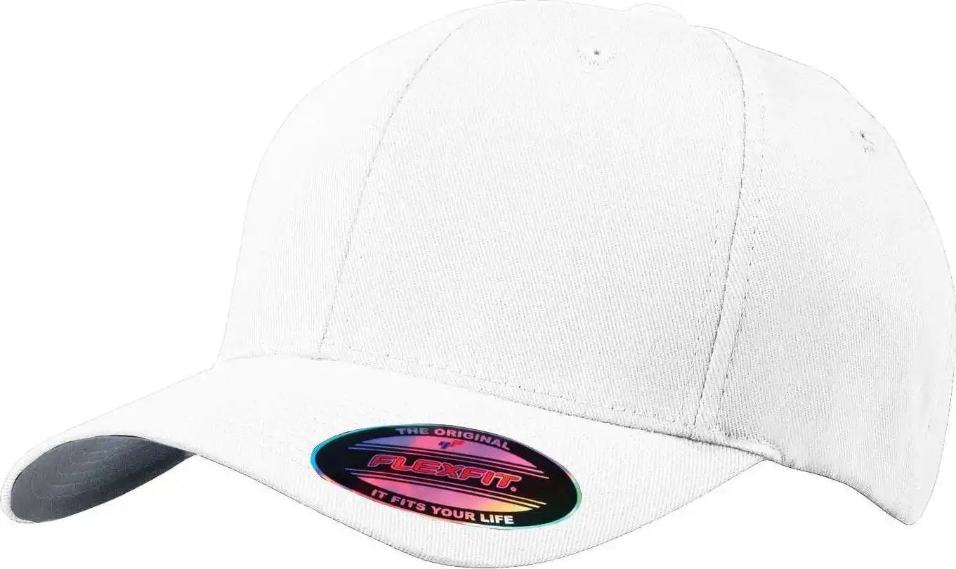 Port Authority C865 Flexfit Cap - White - 7’’ - 7 3/8’’