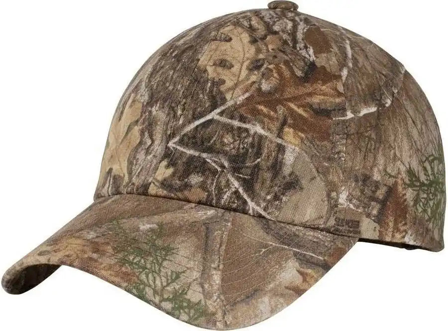 Port Authority C871 Pro Camouflage Series Garment Washed Cap Realtree Edge / one Size Fits Most