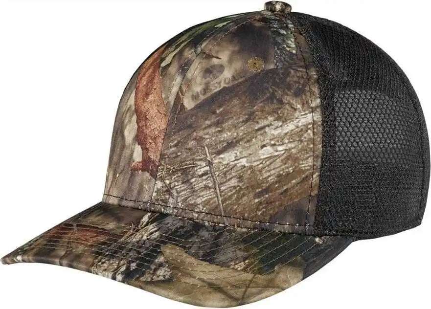 Port Authority C892 Performance Camouflage Mesh Back Snapback Cap C892mossy Oak Break Up Country Black Mossy / one Size