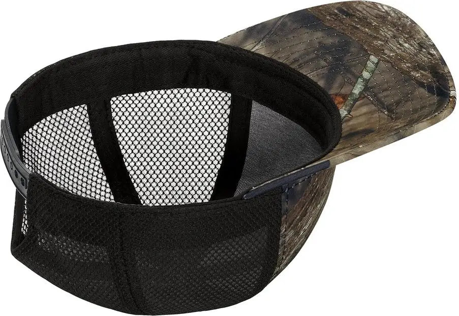 Port Authority C892 Performance Camouflage Mesh Back Snapback Cap - Mossy Oak Break-up Country Black - Country/