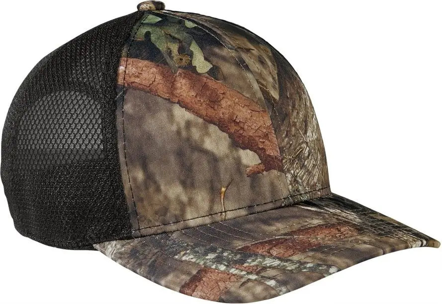 Port Authority C892 Performance Camouflage Mesh Back Snapback Cap - Mossy Oak Break-up Country Black - Country/