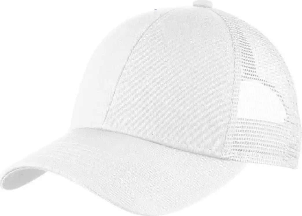 Port Authority C911 Adjustable Mesh Back Cap - White - one Size Fits Most