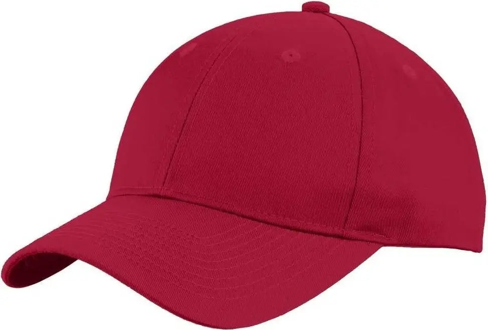 Port Authority C913 Uniforming Twill Cap - Red - one Size Fits Most
