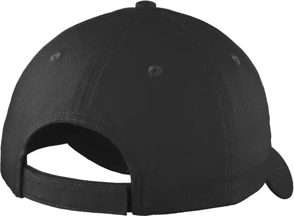 Port Authority C914 Six-panel Unstructured Twill Cap - Black - one Size Fits Most