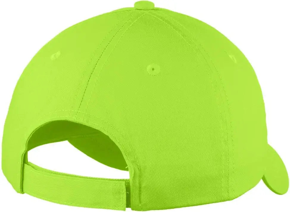 Port Authority C914 Six-panel Unstructured Twill Cap - Lime