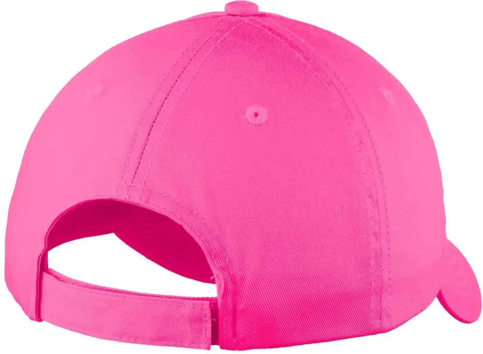 Port Authority C914 Six-panel Unstructured Twill Cap - Neon Pink - one Size Fits Most