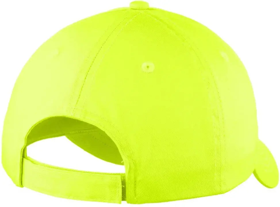 Port Authority C914 Six-panel Unstructured Twill Cap - Neon Yellow - one Size Fits Most