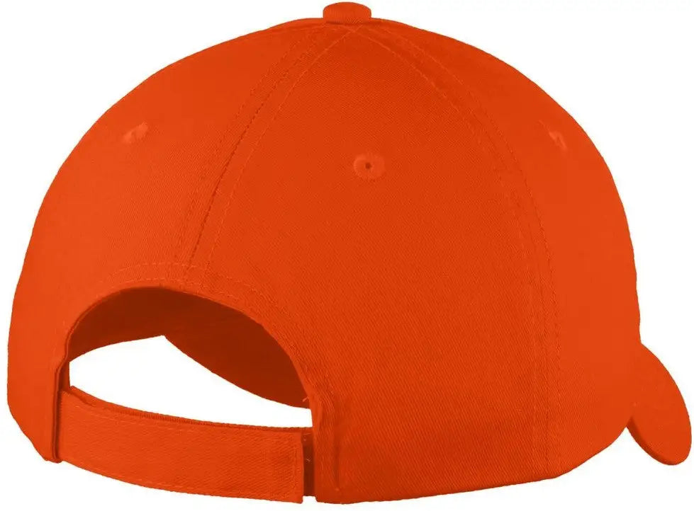 Port Authority C914 Six-panel Unstructured Twill Cap - Orange - one Size Fits Most