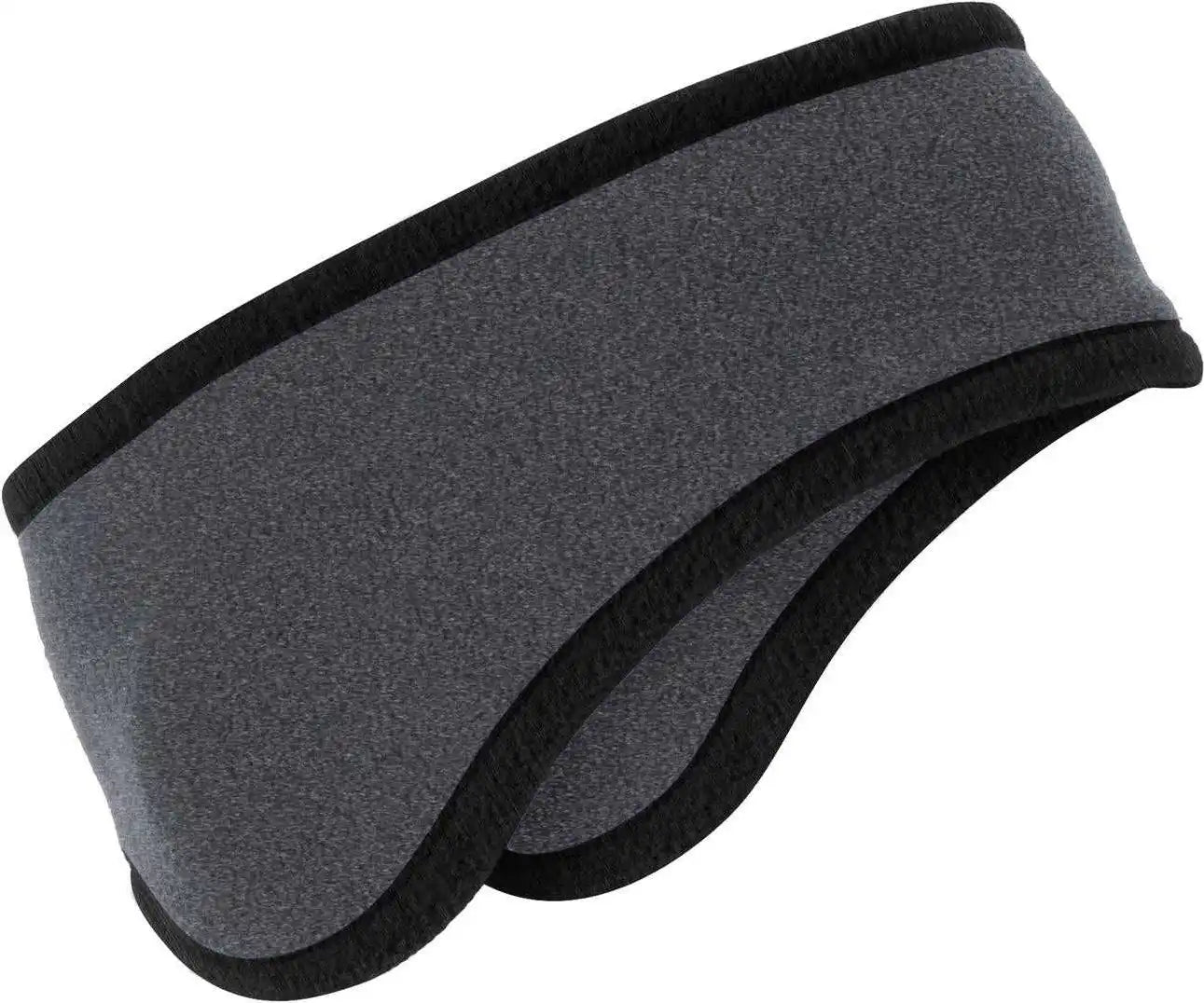 Port Authority C916 Two-color Fleece Headband - Midnight Heather - Dark Gray / one Size Fits Most