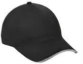 Port Authority C919 Unstructured Sandwich Bill Cap - Black White