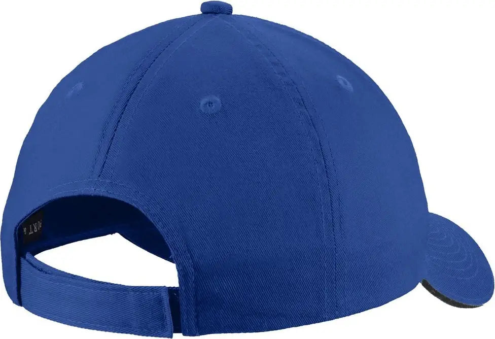 Port Authority C919 Unstructured Sandwich Bill Cap - Royal Black - Royal/ / one Size Fits Most