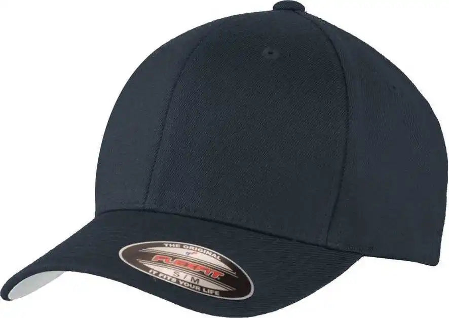 Port Authority C928 Flexfit Wool Blend Cap - Dark Navy - 7’’ - 7 3/8’’