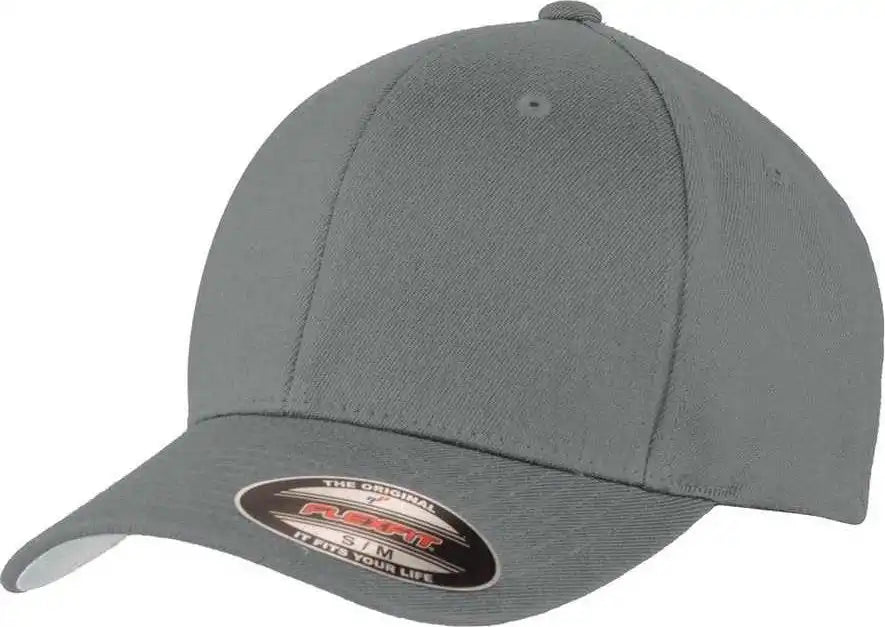 Port Authority C928 Flexfit Wool Blend Cap - Gray - 7’’ - 7 3/8’’