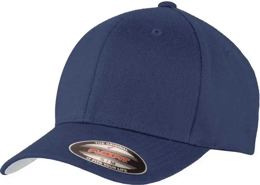 Port Authority C928 Flexfit Wool Blend Cap - Navy - 7’’ - 7 3/8’’
