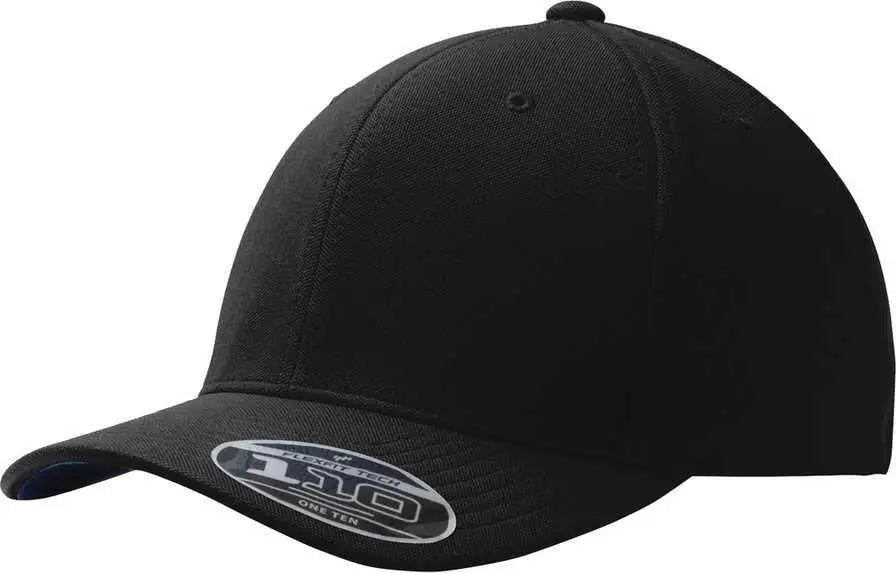 Port Authority C934 Flexfit 110 & Dry Mini Pique Cap - Black - one Size Fits Most