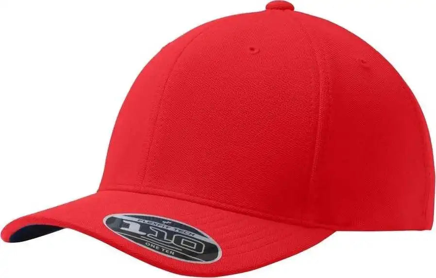 Port Authority C934 Flexfit 110 &amp; Dry Mini Pique Cap Red / one Size Fits Most