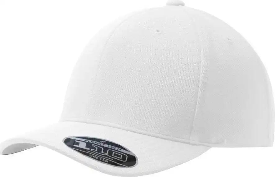 Port Authority C934 Flexfit 110 & Dry Mini Pique Cap - White - one Size Fits Most