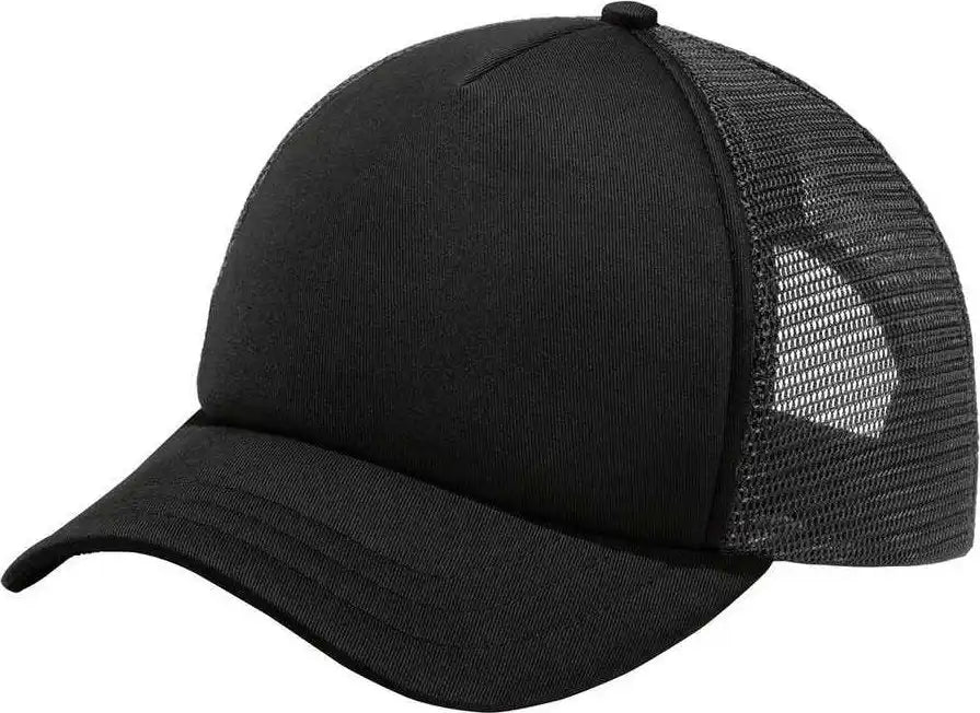 Port Authority C936 5-panel Twill Foam Trucker Cap - Black - one Size Fits Most