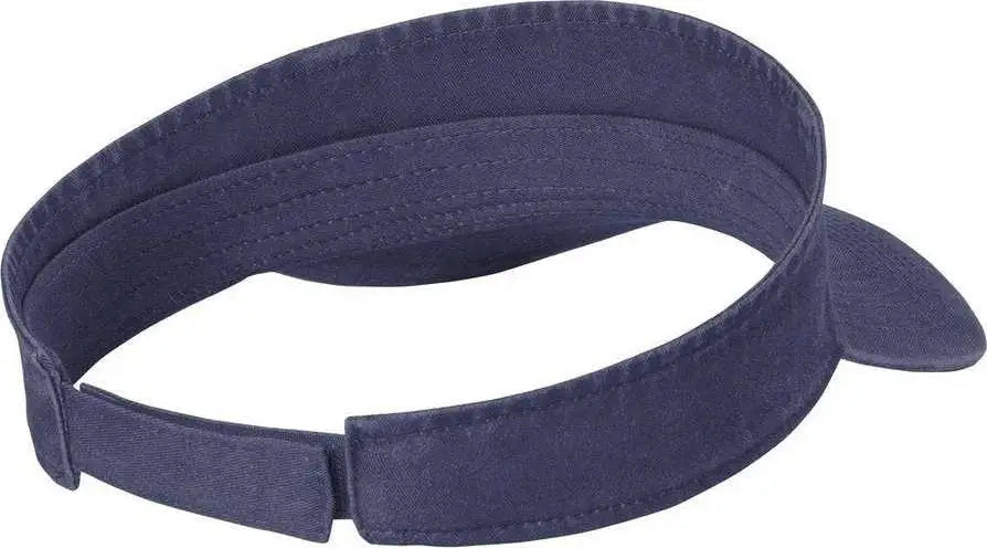 Port Authority C944 Beach Wash Visor - Denim Blue