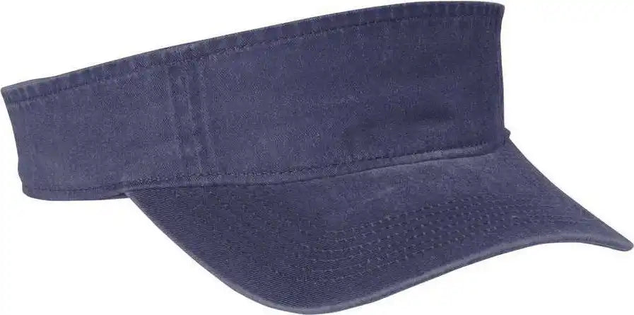 Port Authority C944 Beach Wash Visor - Denim Blue - Royal / Osfa