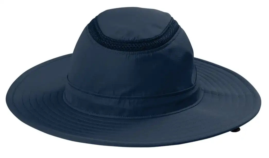 Port Authority C947 Outdoor Ventilated Wide Brim Hat Dress Blue Navy