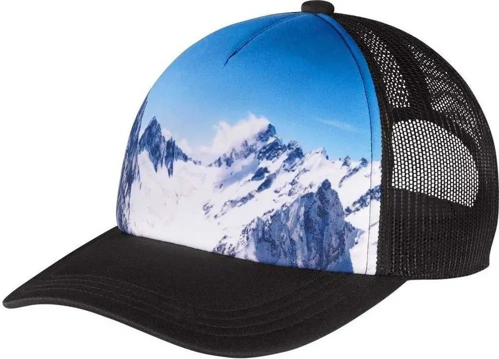 Port Authority C950 Photo Real Snapback Trucker Cap - Snow Caps