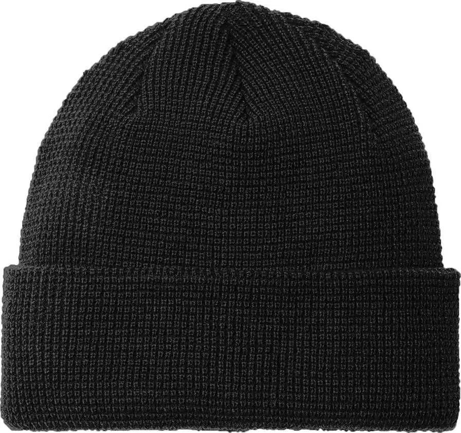 Port Authority C955 Thermal Knit Cuffed Beanie - Deep Black - Osfa