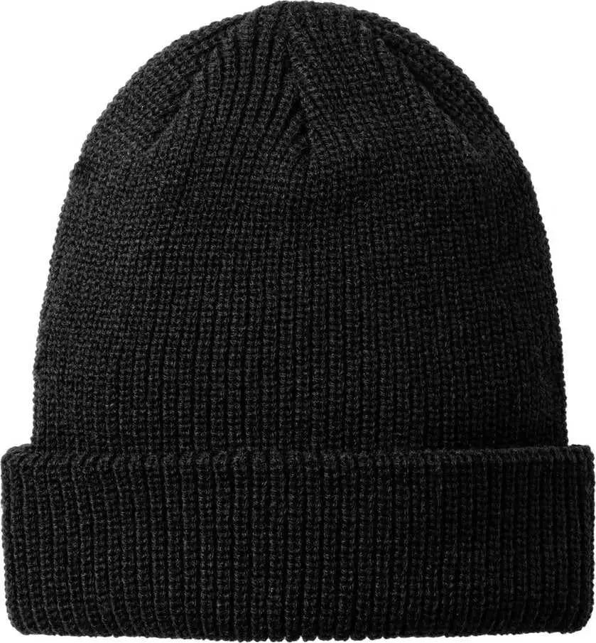 Port Authority C958 Chunky Knit Beanie - Deep Black - Osfa