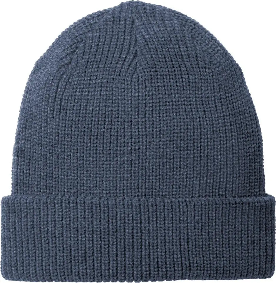 Port Authority C958 Chunky Knit Cuffed Beanie - Dress Blue Navy Heather - one Size Fits Most