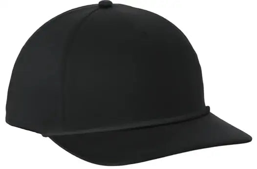 Port Authority C962 Snapback Five-panel Rope Cap - Black - Black/ / one Size Fits Most