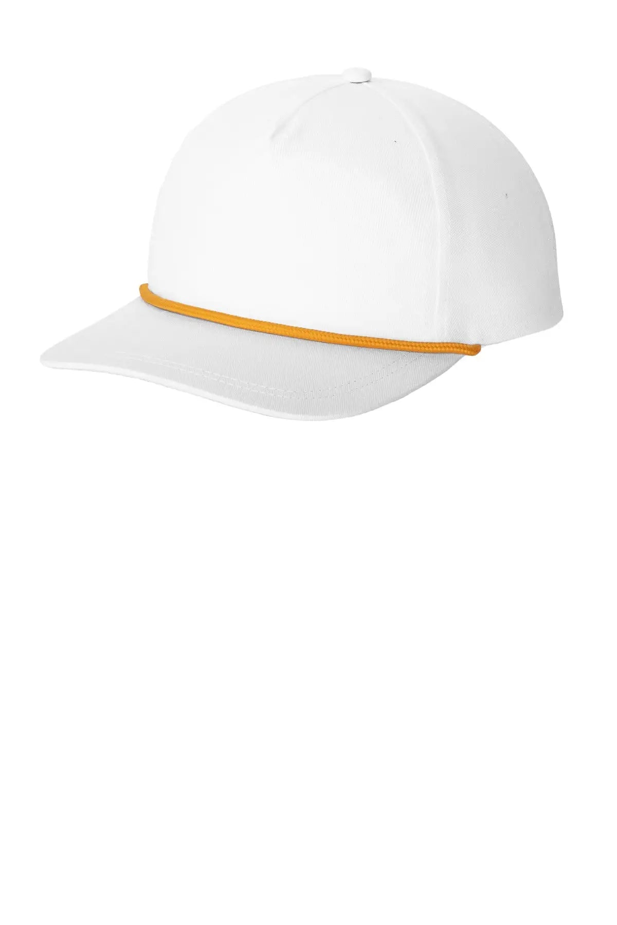 Port Authority C962 Snapback Five-panel Rope Cap - White Athletic Gold - White/ / one Size Fits Most