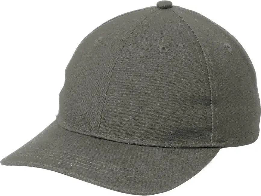 Port Authority C963 Leather Strap Cap - Deep Smoke - one Size Fits Most