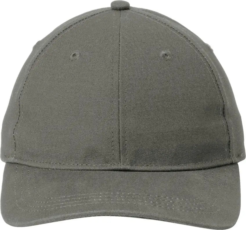 Port Authority C963 Leather Strap Cap - Deep Smoke - one Size Fits Most