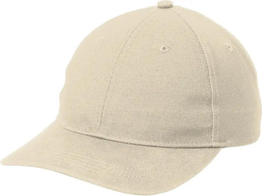 Port Authority C963 Leather Strap Cap - Khaki