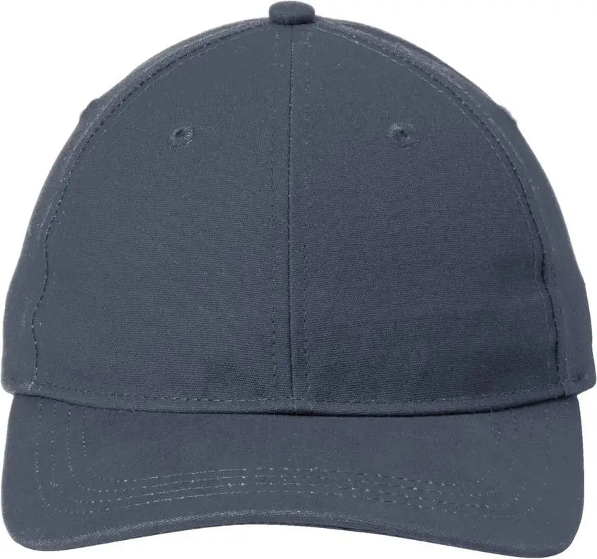 Port Authority C963 Leather Strap Cap - Navy - one Size Fits Most