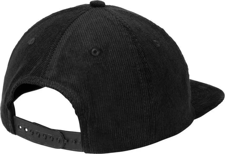 Port Authority C972 Corduroy Cap - Deep Black - one Size Fits Most