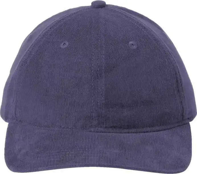 Port Authority C973 Light Corduroy Dad Cap Dress Blue Navy / Osfa